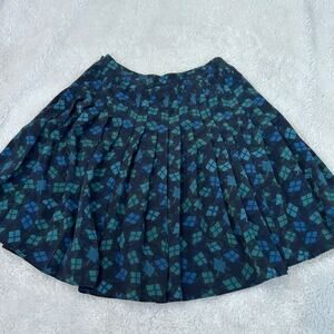 VTG Y2K Express Plaid Pleated Midi Skirt Sz 11/12 Grunge Goth Schoolgirl College